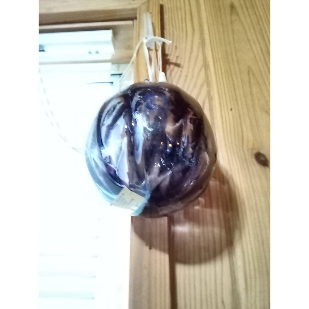 Hand Blown In Scotland Sun Catcher Orb By Jangles Blue Purple Glass